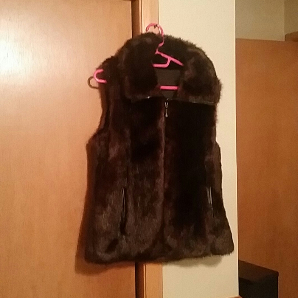 Gallery Faux Fur Reversible Vest